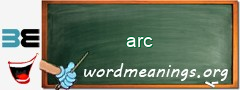 WordMeaning blackboard for arc